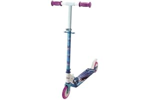 Smoby - La Reine des Neiges - Patinette 2 Roues Pliable - Trottinette Enfant - Roues Silencieuses - 750363, 83, Bleu