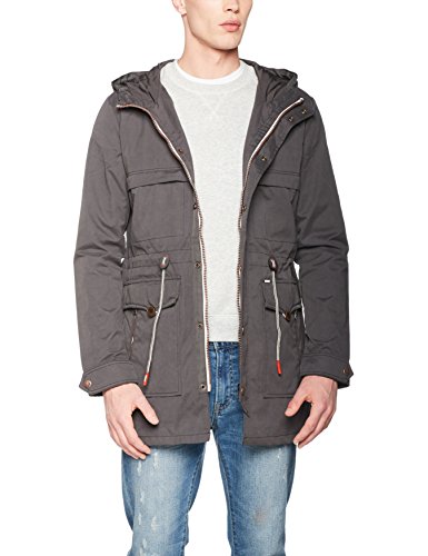 Khujo Herren Jacke Teles Flowing  Jacket, Grau (Meteorite 201), X-Large (Herstellergre:XL)