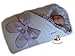 LUXURY WARM NEWBORN Swaddle Wrap Blanket, duvet, Sleeping Bag satin cotton (Purple)