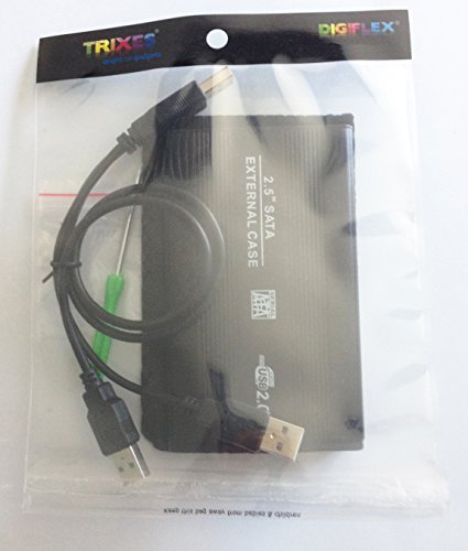 DIGIFLEX HDD Festplattengehäuse mit 2.5 Zoll SATA auf USB Adapter für Laptop & PC - 7