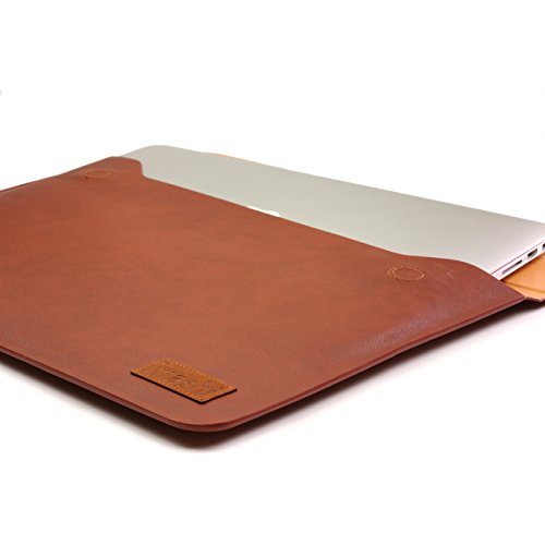 Urcover® ULTRA SLIM 13,3 Zoll Mac-Book Pro Retina Hülle Sleeve Premium Tasche für 13,3 Zoll / 33,8 cm Laptop Notebook Macbook, iPad Air, Galaxy Tab | Braun - 3