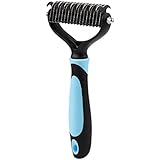 Hihamer Hundebürste & Katzenbürste Fellpflege, Unterwollbürste & Unterfellbürste für Mittel- & Lang-Haar, Haustier Fellkamm