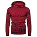 Produktbild Luckycat Herren Herbst-Winter Kapuzenpullover mit vollständigem Taste Geeignet für Sport Freizeit Zuhause Herren Sport Fitness Training Sweatshirt Kapuzenpullover Langarmshirt Pullover Sweats