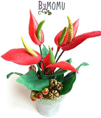 Clay Flowers Cold Porcelain Miniature TAILFLOWER Home Decor Hand Made