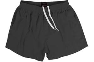 Misfuso Short de Sport avec Poche Homme Swim Maillot de Bain Couleur Unie avec Cordon de Serrage Réglable