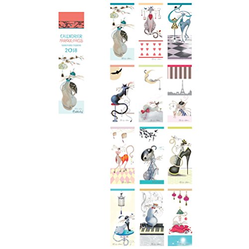 Preisvergleich Produktbild 12 Lesezeichen Kalender 2018 – 16 x 4 cm