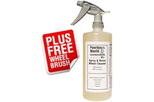 POORBOY'S WORLD Poorboys Spray and Rinse Wheel Cleaner Kit **POWERFUL ACID BASED ALLOY CLEANER**