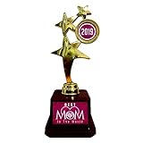 Yaya Cafe Mother Birthday Hearts Best Mom in The World Mom Trophy - Star