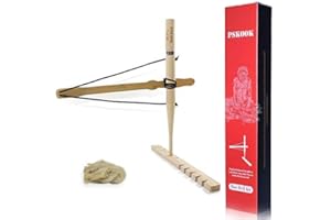 PSKOOK Bow Drill Kit Fire Starter Primitive Wood Survival Practice Friction Fire Tool Scout Outdoor Activity Kits for Teaching Outward Bound Training