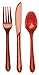 Price comparison product image Creative Converting Premium Plastic Glitz Red Glitter Cutlery, 24 Utensils Per Package