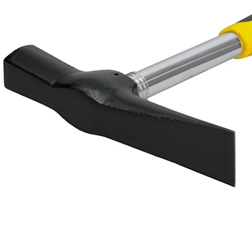 ECD Germany Maurerhammer 600 g Rheinischer Stahlrohrstiel verchromt - 4