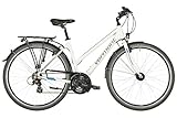 Leichter Aluminium Rahmen Vermont Kinara Damen weiß Glanz Rahmenhöhe 52cm 2019 Trekkingrad