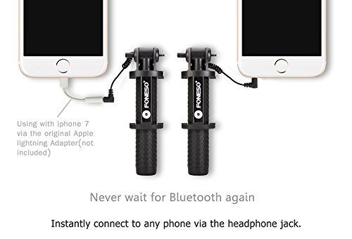 Selfie Stick,Foneso Selfie-Stangen Ausfahrbar Kabelgebunden fÃ¼r Smartphones