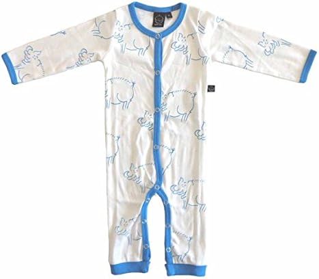 Warthog White Long Sleeve / Long Leg Bodysuit by Ida T - 6 - 9 Months (74 cm)