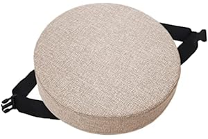 EN AyuL Redondo Bar Taburete Silla Cojín Antideslizante Hebilla Asiento Pad Mat, Comedor Silla Cojines Suave Taburete Silla Cojín para Home Office (30 * 30 * 5CM,Beige)