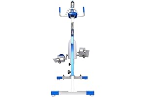 Waterflex Aquabike Aluminium WR Max WX-WRMAX1 - Vélo de Piscine Athléthique - Résistance Hydraulique - Effet Drait - Ergonomie Adaptative - Prof. 1,1-1,6m Bleu, Léger