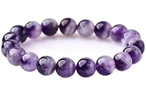 JOYASMINERALES Joyas Minerales Bracelet en Pierres Naturelles 100% Authentiques - Perles Élastiques - Confort et Élégance | Fil Coréen et Écrin à Bijou Inclus