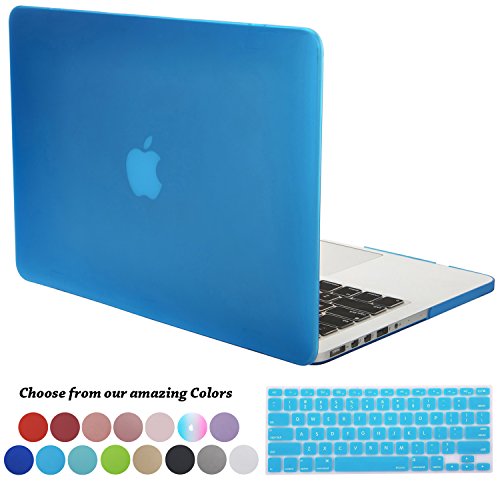 Macbook Pro 13 Retina Hülle,TECOOL [Ultra Slim Serie] Plastik Hartschale Schutzhülle Snap Case,Silicon Tastatur Abdeckung und Schirm Schutz Tasche Cover Zubehör für Apple MacBook Pro 13.3 Zoll - Hellblau