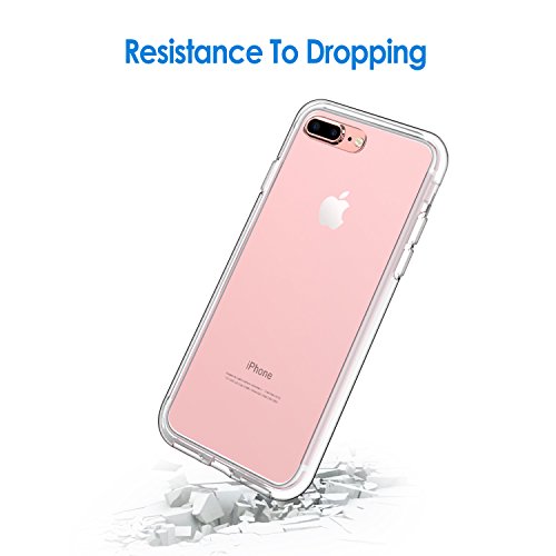 JETech Funda para iPhone 8 Plus y iPhone 7 Plus  Anti-Choques y Anti-Ara  azos  HD Clara