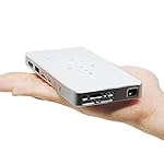 iCodis G1 Mobiler Pico Beamer, DLP Heimkino, HDMI & WLAN Anschluss, Portable Mini Größe Projektor & 120 Zoll, 30,000 Std. LED-Lampenle bensdauer.