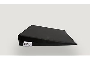 NUDISCHER Sitzkeil | orthopädisches Keilkissen | 38x38x7,5 cm Farbe: schwarz | Bezug: Kunstleder | Deutsche Produktion