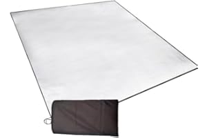 FUZAYYLU Tapis de Sol de Camping en Feuille D'aluminium, Tapis de Couchage de Camping en Aluminium, Tapis en Mousse de Camping, Tapis de Sol Isolant pour Tente, Tapis Réfléchissant