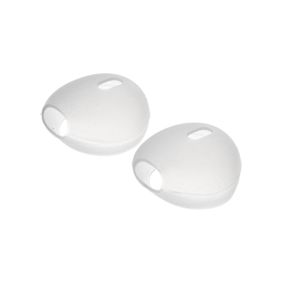 Phenovo 1Pair EarTips Earbuds Skin Cover Cushions for Apple Airpods Earpods Gray