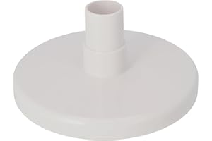 Duraol Plaque d’aspiration blanche I Plaque pour aspirateur de fond I Compatible avec skimmers larges et standards I Accessoire premium avec un diamètre de 15,7 cm pour tuyaux de 32/38 mm