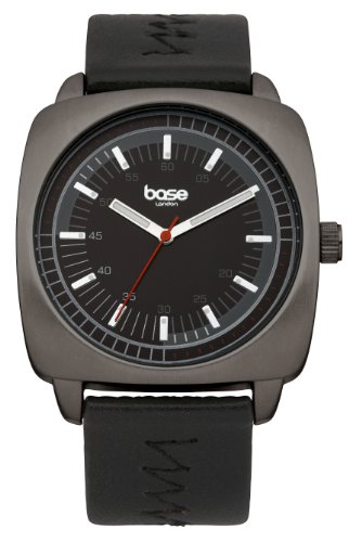 BASE LONDON Herren-Armbanduhr Analog Kunststoff schwarz BA100 BASE LONDON Herren-Armbanduhr Analog Kunststoff schwarz BA100
