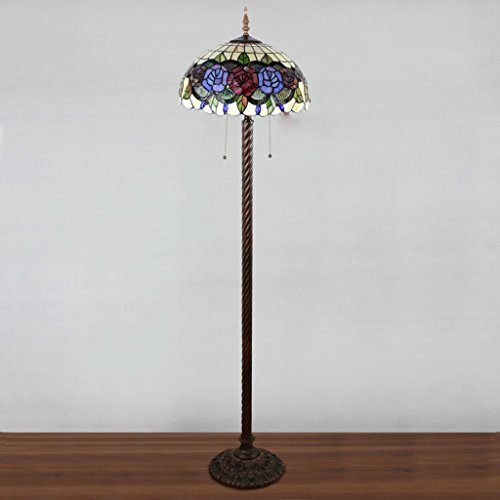 SINCERE@ 16 Zoll Tiffany Retro Pastoral Wohnzimmer Im Europäischen Stil Stehlampe Nacht Glass Art Cafe Bar Licht
