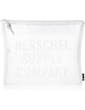 Herschel Unisex-Erwachsene Kulturbeutel, Weiß/Schwarz