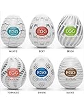  KCoob TEN-GA Easy Beat Egg Paquete estándar Paquete de 6 dispositivos para placer portátil reutilizable portátil para hombre
