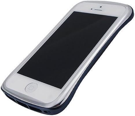 DRACO Design Draco Elegance Aluminum Bumper for iPhone 5/5s - Carrying Case - Retail Packaging - Silver/Blue