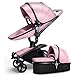 Produktbild MOIMK Kinderwagen 2 in 1 Kombikinderwagen,Kinderwagen mit, Babywanne, Sportwagen und Zubehör, für 0-3 Jahre alt Baby,Pink