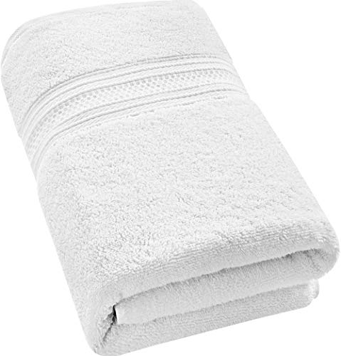 Utopia Towels - 700 gsm Toallas de baño de algodón (90 x 180 cm) Hoja de baño hogar, los baños, la Piscina y el Gimnasio Algodón de Anillos (Blanco)