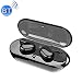 Produktbild tomaxx Bluetooth Headset TWS Kopfhörer 4.2 PowerBank Kompatibel mit iPhone 6 6 Plus XR XS X 8 8 Plus 7 7 Plus, Samsung Galaxy S8 S9 S10, Motorola G7, Nokia 9, Huawei P30 (Schwarz)