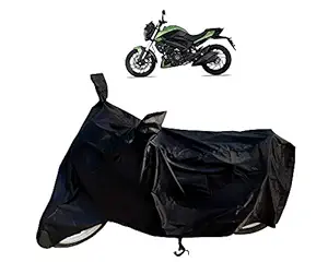 VVM Bajaj Dominar 400 Bike Cover Waterproof - Dustproof - Scratch Proof - UV Sun Light Protection - Full Size Two Wheeler Bike Body Cover for Bajaj Dominar 400 (Black Premium Waterproof )