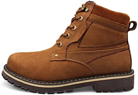 Yiye Men's Fashion Cotton Shoes High Top Army Boots Genuine Leather British Style Boots Hand Made