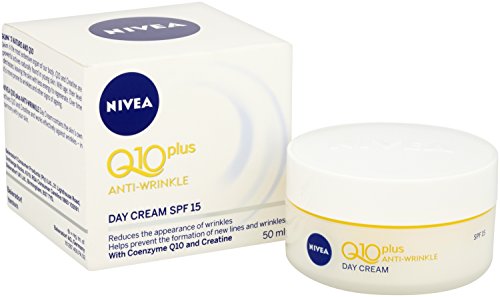Nivea Q10 Plus SPF 15 Anti-Wrinkle Face Day Cream, 50  ml, Pack of 3