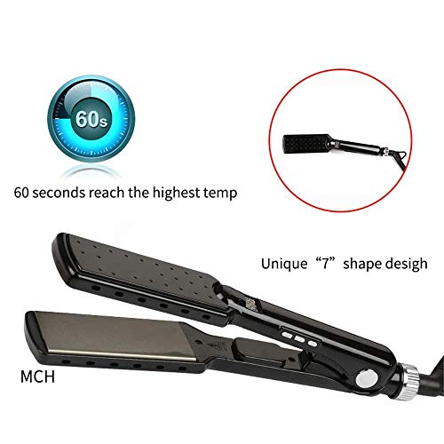 Titanium Hair Straightener 7 Shape Unique Appearance Electric Splint Fast Heating Straightener Black reviews Titanium Hair Straightener 7 Shape Unique Appearance Electric Splint Fast Heating Straightener Black
