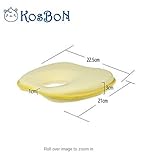 kosbon 22,9 cm Memory Schaum soft Baby Head Positionierer Kissen, verhindert flachen Kopf (gelb Apple Form) - 2