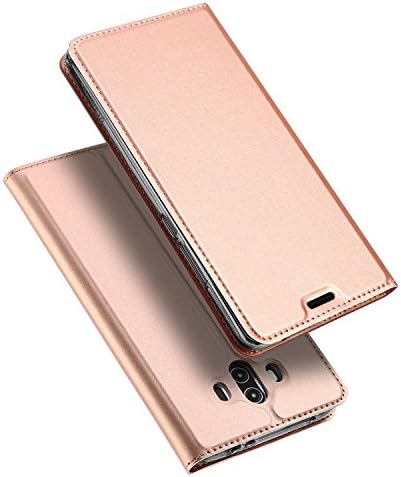 Rockway® Huawei Mate 10 Pro case,Card slot design,Selected fine leather,Stent,Magnetic buckle,TPU+PU,perfect match Huawei Mate 10 Pro(Rose gold)