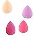 Lowestbest Pro Beauty Makeup Sponge Blender Flawless Smooth Shaped Water Droplets Puff 4 PCS
