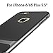 Price comparison product image ROCK iPhone 6 Plus Case iPhone 6S Plus Case 5.5inch Protective Case Anti-Slip Hard Bumper Cover Ultra Thin Durable Protection Shell Business Style for Apple iPhone 6/6s Plus (Grey)