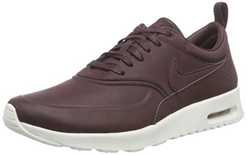 Nike  WMNS NIKE AIR MAX THEA PRM, Baskets pour femme Rouge Rot (200 MAHOGANY/MAHOGANY-TEAM RED-SL) Taille 40