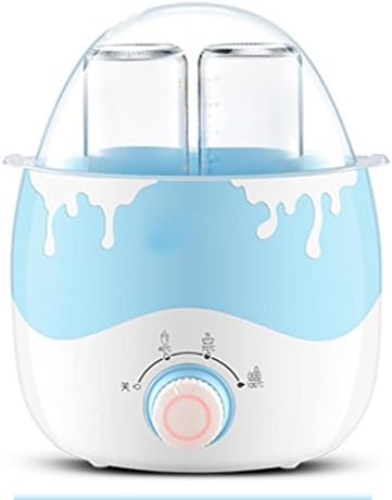 Multi-function Milk Warmer Baby Milk Warmer&amp; Double Bottle Capacity Warmer, Rotating Button Manual Control,Bottle sterilizer, Intelligent Thermostat, night light function