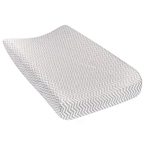 Trend Lab Gray Chevron Deluxe Flannel Changing Pad Cover