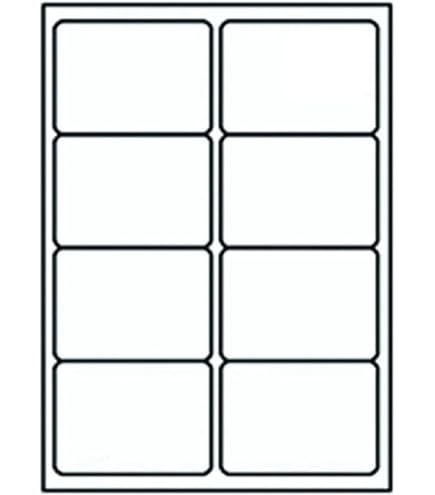 Lotto 400 Etichette Blank Labels 400 Etichette Bianche 3,5 X 5 Pollici - Compatibili Con Stampanti Laser/getto Inchiostro Modello 5168 BL-5168 400 Pezzi - Foto 12