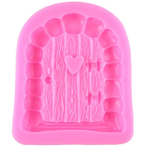 anyana Enchanted Vintage Fairy Garden Fairy Gnome Home Tür Schnecke, Silikon Schokolade Fondant Formen für, Polymer Clay Cake Dekorieren, Set von 3 - 4