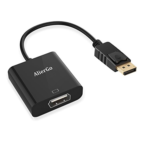 [DP auf HDMI Adapter] AlierGo Full HD 1080P Vergoldete Displayport auf HDMI Adapter Ideal für PC/MAC/ PC-Grafikkarten – HDMIMonitor / HDTV /UHD/Projektor - 2